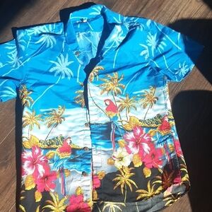 Tropical Blue Hawaiian Shirt
